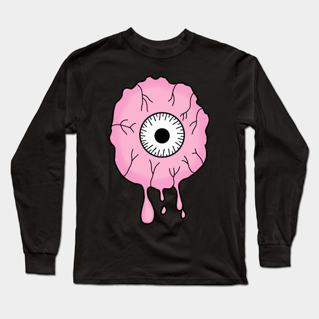 Eyeball - Pink Long Sleeve T-Shirt by frankenstipple